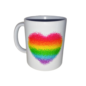 Taza LOVE Arcoiris Corazón...