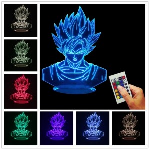 Luz de Noche 3D Goku Dragon...